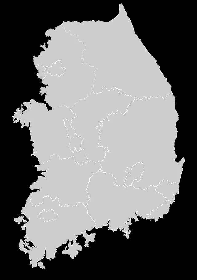 한국지도